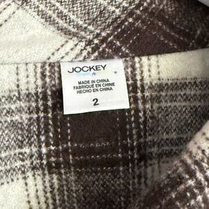Jockey Brown and Cream Plaid Shirt